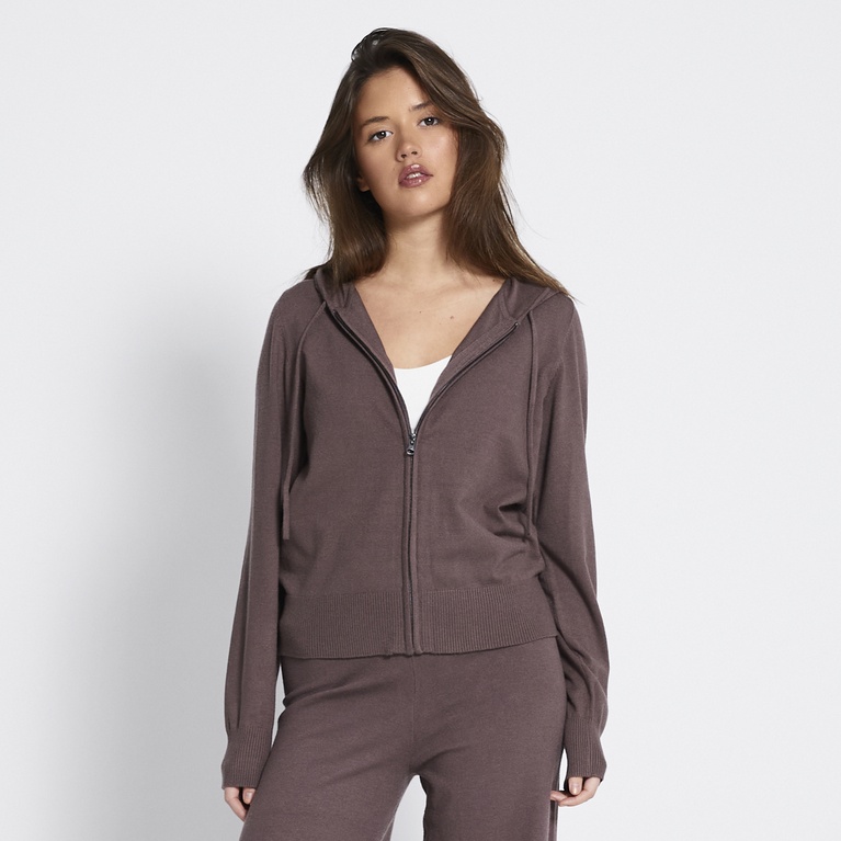 Knit zip hoodie "Jennifer"